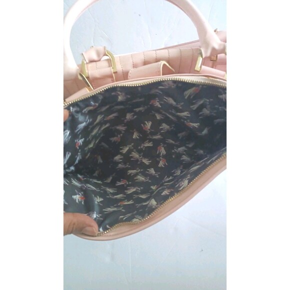 Ted Baker London Handbag Purse Patent Leather Quilted Tote Baby Pink Feminine - Picture 8 of 16